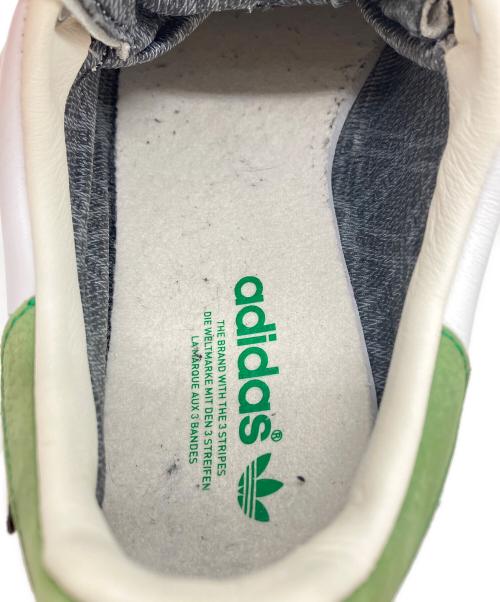 adidas（アディダス）adidas (アディダス) ローカットスニーカー ホワイト×グリーン サイズ:US11の古着・服飾アイテム