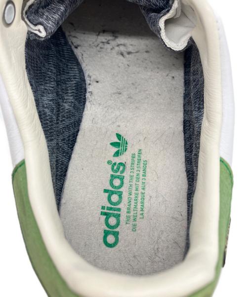 adidas（アディダス）adidas (アディダス) ローカットスニーカー ホワイト×グリーン サイズ:US11の古着・服飾アイテム