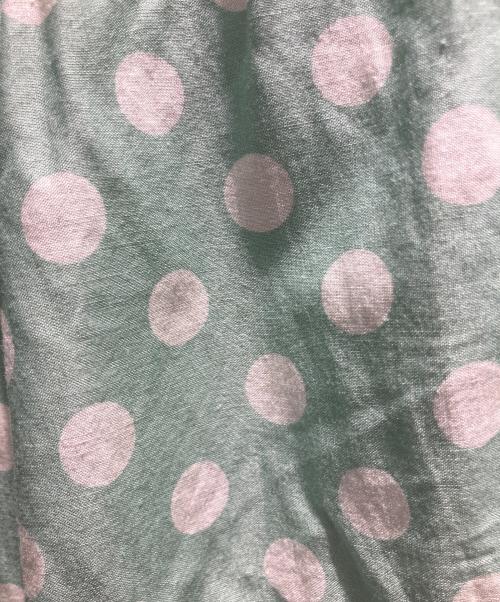 PINK HOUSE（ピンクハウス）PINK HOUSE (ピンクハウス) ピコフリルドットスカート グリーン サイズ:Freeの古着・服飾アイテム