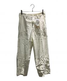 Y's（ワイズ）の古着「RY/LI CANVAS WORK PANTS」｜ホワイト