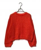 YLEVEイレーヴ）の古着「MOHAIR SILK KNIT PULL OVER」｜オレンジ
