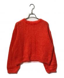 YLEVE（イレーヴ）の古着「MOHAIR SILK KNIT PULL OVER」｜オレンジ