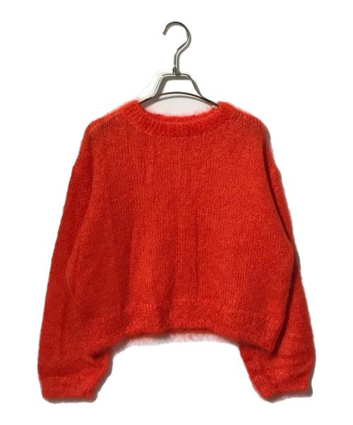 YLEVE（イレーヴ）YLEVE (イレーヴ) MOHAIR SILK KNIT PULL OVER オレンジ サイズ:1の古着・服飾アイテム
