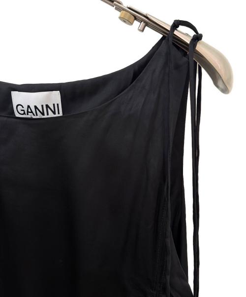GANNI（ガニー）GANNI (ガニー) ノースリーブワンピース ブラック サイズ:40の古着・服飾アイテム