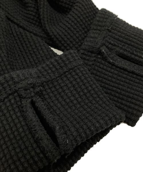 THUG CLUB（サグ クラブ）THUG CLUB (サグ クラブ) サーマルポロシャツ/Thermal polo shirt ブラック サイズ:4の古着・服飾アイテム