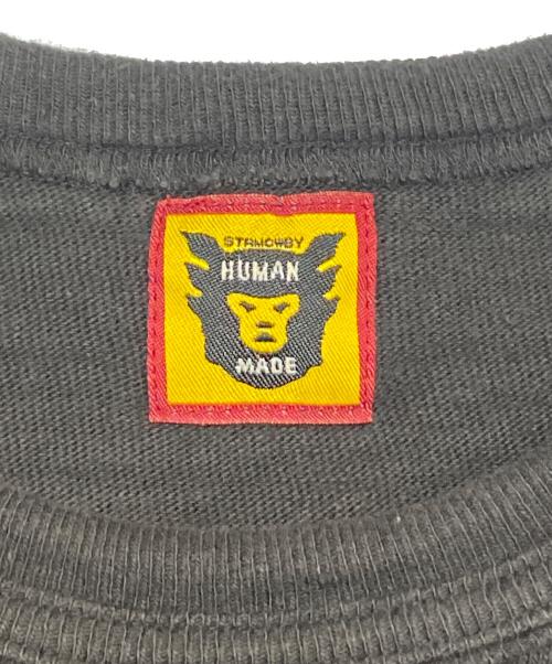 HUMAN MADE（ヒューマンメイド）HUMAN MADE (ヒューマンメイド) ポケットTシャツ グレー サイズ:Lの古着・服飾アイテム