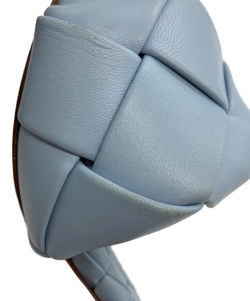 BOTTEGA VENETA（ボッテガベネタ）BOTTEGA VENETA (ボッテガベネタ) リドイントレチャートサンダル ブルー サイズ:36の古着・服飾アイテム