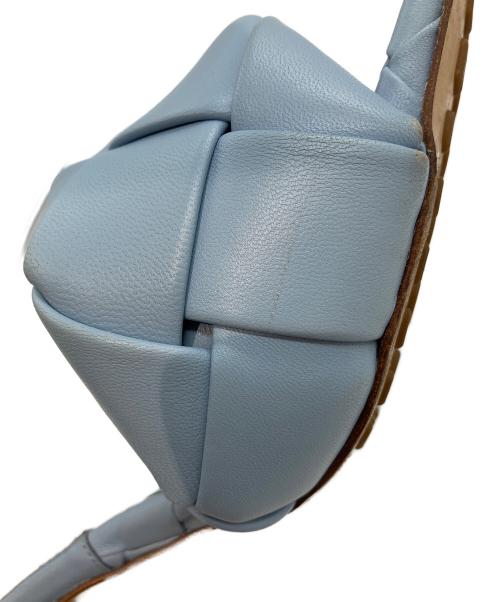 BOTTEGA VENETA（ボッテガベネタ）BOTTEGA VENETA (ボッテガベネタ) リドイントレチャートサンダル ブルー サイズ:36の古着・服飾アイテム