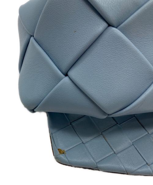 BOTTEGA VENETA（ボッテガベネタ）BOTTEGA VENETA (ボッテガベネタ) リドイントレチャートサンダル ブルー サイズ:36の古着・服飾アイテム