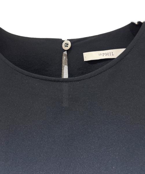 LE PHIL（ル フィル）LE PHIL (ル フィル) クールドットブロードブラウス ブラック サイズ:Fの古着・服飾アイテム