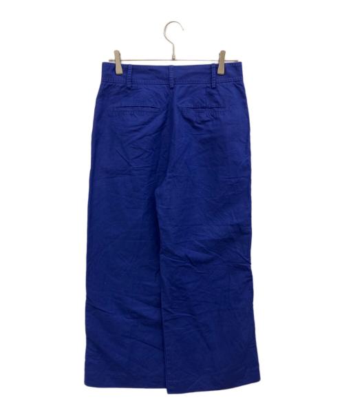 POLO RALPH LAUREN（ポロ・ラルフローレン）POLO RALPH LAUREN (ポロ・ラルフローレン) リネンコットンワイドパンツ ブルー サイズ:6の古着・服飾アイテム