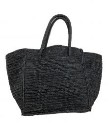 MAISON N.H PARIS（メゾン・エヌ・アッシュ・パリ）の古着「AVRIL ラフィアバッグ」｜ブラック