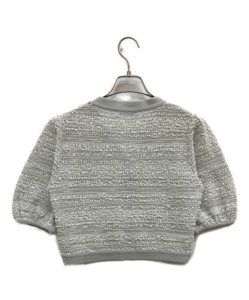 Rene（ルネ）Rene (ルネ) ツイードカーディガン グレー サイズ:36の古着・服飾アイテム