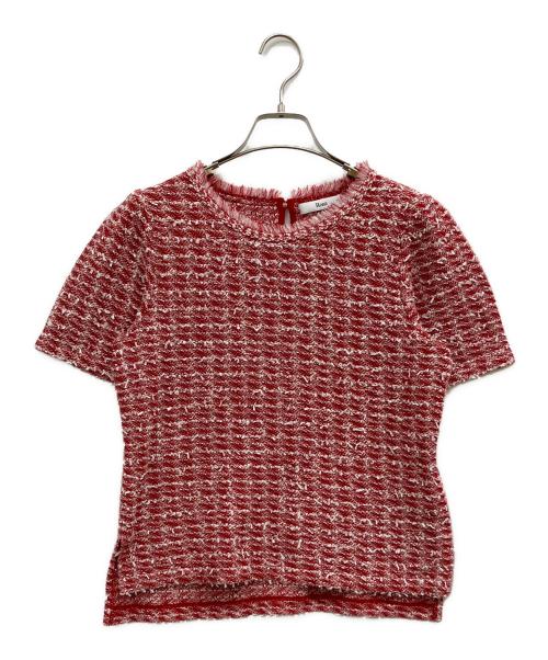 Rene（ルネ）Rene (ルネ) ツイードカットソー レッド サイズ:36の古着・服飾アイテム