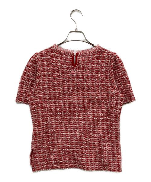 Rene（ルネ）Rene (ルネ) ツイードカットソー レッド サイズ:36の古着・服飾アイテム