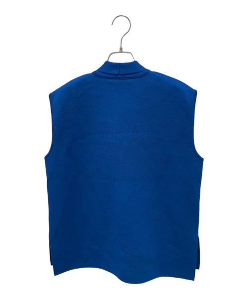 Rene（ルネ）Rene (ルネ) ジップアップボウタイベスト ブルー サイズ:36の古着・服飾アイテム