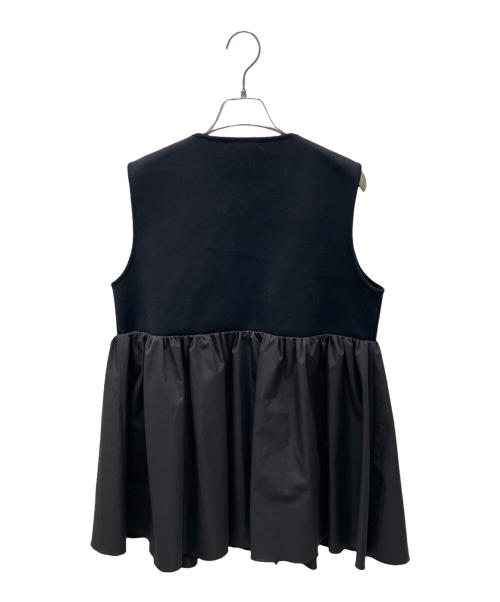 Rene（ルネ）Rene (ルネ) フリルベスト ブラック サイズ:36の古着・服飾アイテム