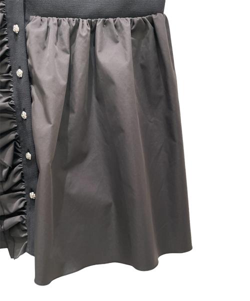 Rene（ルネ）Rene (ルネ) フリルベスト ブラック サイズ:36の古着・服飾アイテム