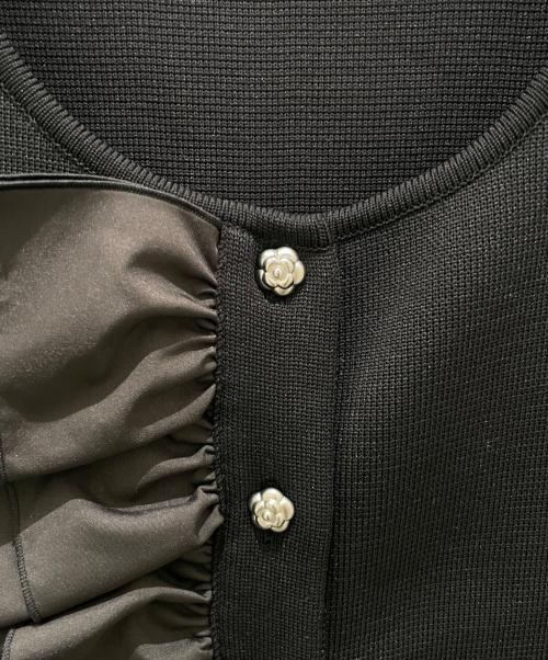 Rene（ルネ）Rene (ルネ) フリルベスト ブラック サイズ:36の古着・服飾アイテム