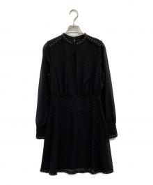 ALL SAINTS（オールセインツ）の古着「ドットワンピース」｜ブラック