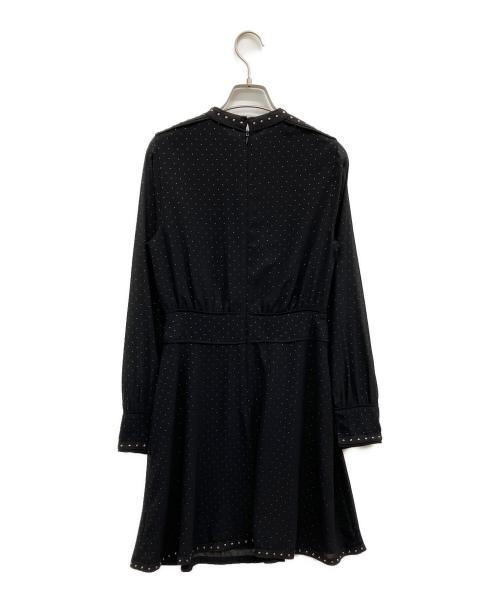 ALL SAINTS（オールセインツ）ALL SAINTS (オールセインツ) ドットワンピース ブラック サイズ:8/4の古着・服飾アイテム