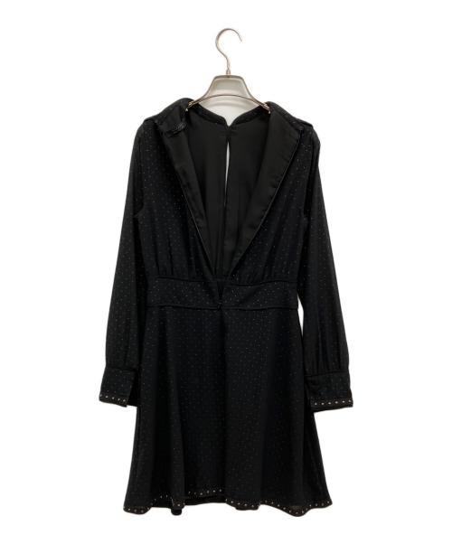 ALL SAINTS（オールセインツ）ALL SAINTS (オールセインツ) ドットワンピース ブラック サイズ:8/4の古着・服飾アイテム