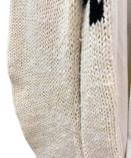 MM6 Maison Margiela（エムエムシックスメゾンマルジェラ）MM6 Maison Margiela (エムエムシックスメゾンマルジェラ) ロゴオーバーサイズニット ベージュ サイズ:XSの古着・服飾アイテム