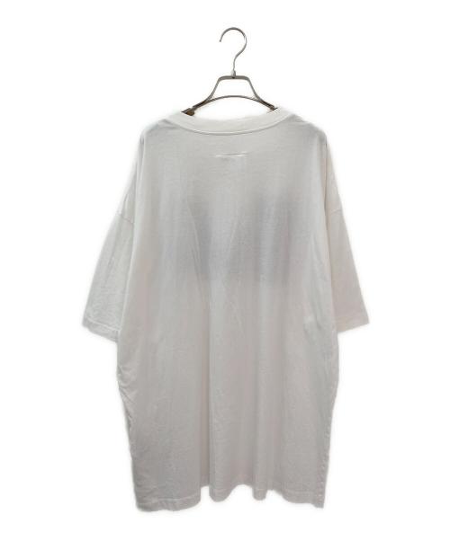 MM6 Maison Margiela（エムエムシックスメゾンマルジェラ）MM6 Maison Margiela (エムエムシックスメゾンマルジェラ) ロゴプリントTシャツ ホワイト サイズ:Sの古着・服飾アイテム
