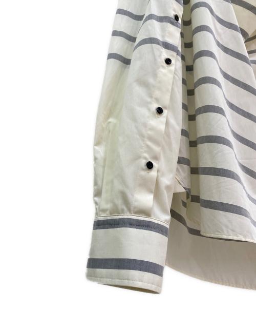 HYKE（ハイク）HYKE (ハイク) STRIPE COWL NECK BLOUSE アイボリー サイズ:1の古着・服飾アイテム