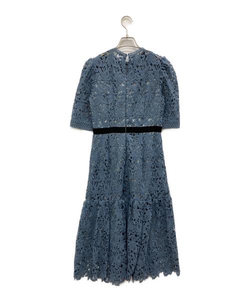 CELFORD（セルフォード）CELFORD (セルフォード) ケミカルレースワンピース ブルー サイズ:38の古着・服飾アイテム