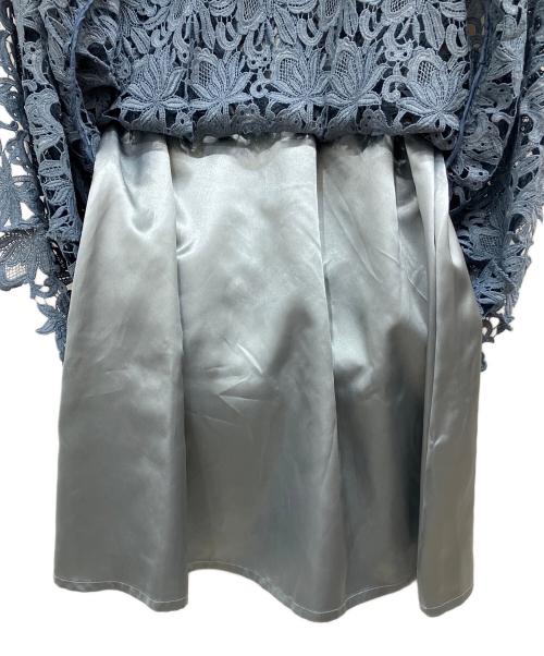 CELFORD（セルフォード）CELFORD (セルフォード) ケミカルレースワンピース ブルー サイズ:38の古着・服飾アイテム