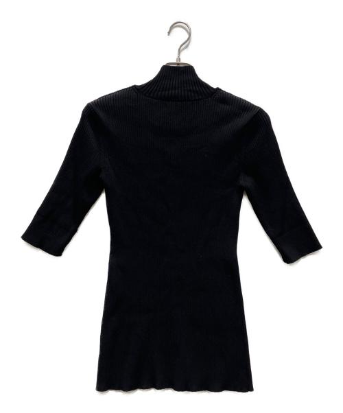 IIROT（イロット）IIROT (イロット) Ribbed Stand Top ブラック サイズ:FREEの古着・服飾アイテム