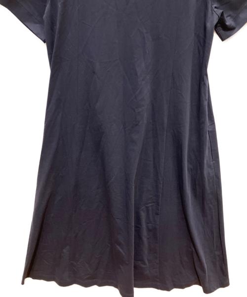 BLUE LABEL CRESTBRIDGE（ブルーレーベルクレストブリッジ）BLUE LABEL CRESTBRIDGE (ブルーレーベルクレストブリッジ) 天竺パーシャルチェックドレス ネイビー サイズ:36の古着・服飾アイテム
