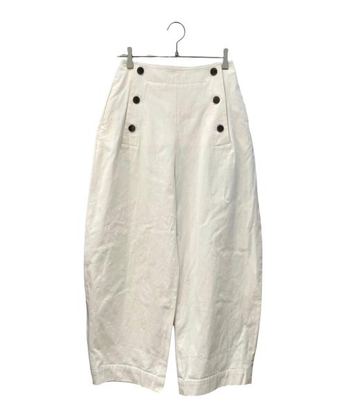 SACRA（サクラ）SACRA (サクラ) H.COUNT COTTON GABERDINE PANTS ホワイト サイズ:36の古着・服飾アイテム