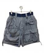 LAKH×LFYTラク×エルエフワイティー）の古着「デニムカーゴショーツ」｜インディゴ