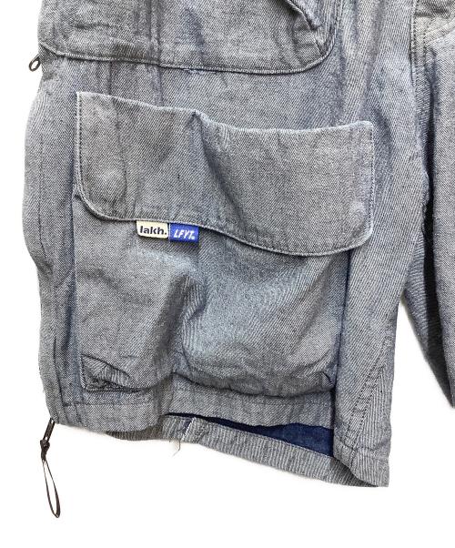 LAKH（ラク）LAKH (ラク) LFYT (エルエフワイティー) デニムカーゴショーツ インディゴ サイズ:SIZE Mの古着・服飾アイテム