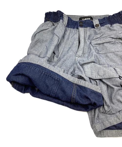 LAKH（ラク）LAKH (ラク) LFYT (エルエフワイティー) デニムカーゴショーツ インディゴ サイズ:SIZE Mの古着・服飾アイテム
