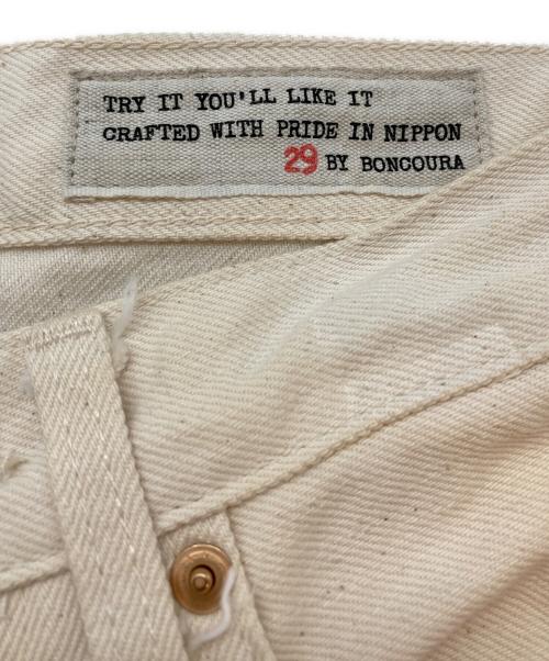 BONCOURA（ボンクラ）BONCOURA (ボンクラ) ホワイトデニムパンツ アイボリー サイズ:SIZE 29の古着・服飾アイテム