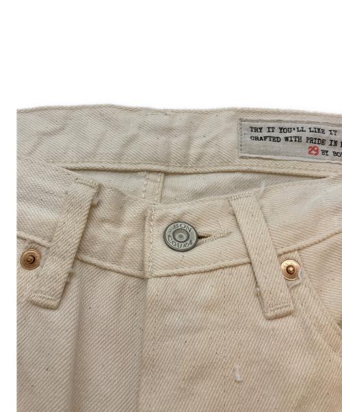 BONCOURA（ボンクラ）BONCOURA (ボンクラ) ホワイトデニムパンツ アイボリー サイズ:SIZE 29の古着・服飾アイテム