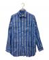 NIGEL CABOURN（ナイジェルケーボン）の古着「BIG SHIRT PATTERN PRINTED LINEN」｜ブルー