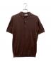 JOHN SMEDLEY（ジョンスメドレー）の古着「シーアイランドコットンニットポロシャツ」｜ブラウン