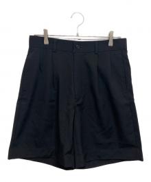 OVY（オヴィー）の古着「Wool 2Tuck Wide Shorts」｜ブラック