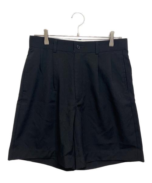 OVY（オヴィー）OVY (オヴィー) Wool 2Tuck Wide Shorts ブラック サイズ:Lの古着・服飾アイテム