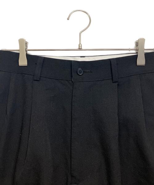 OVY（オヴィー）OVY (オヴィー) Wool 2Tuck Wide Shorts ブラック サイズ:Lの古着・服飾アイテム
