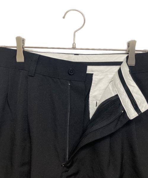 OVY（オヴィー）OVY (オヴィー) Wool 2Tuck Wide Shorts ブラック サイズ:Lの古着・服飾アイテム