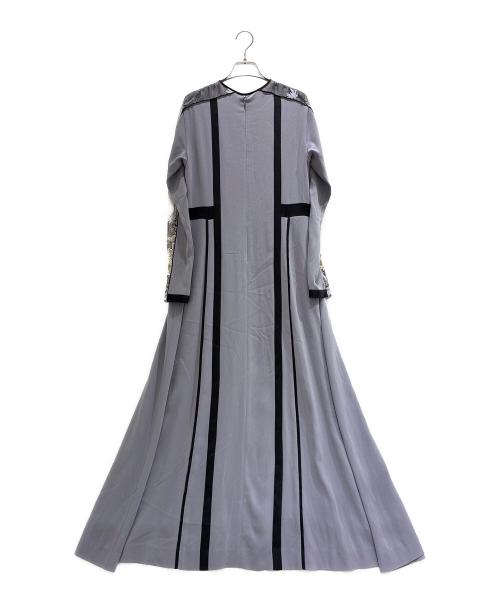MURRAL（ミューラル）MURRAL (ミューラル) Framed flower lace dress パープル サイズ:2の古着・服飾アイテム