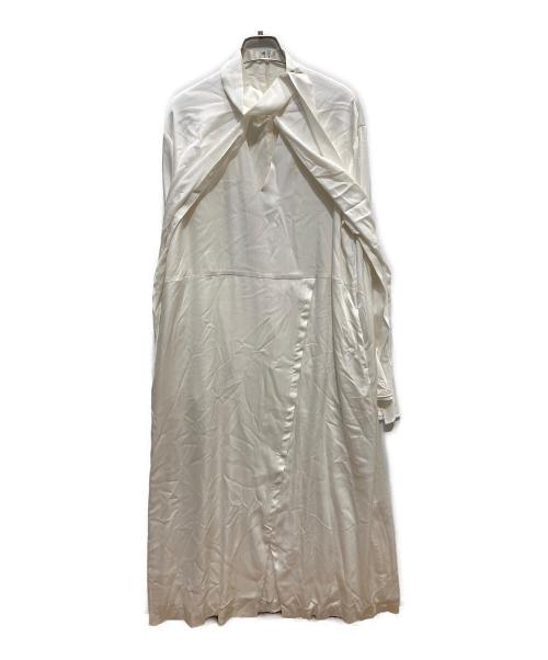 MURRAL（ミューラル）MURRAL (ミューラル) Framed embroidery wrap dress ホワイト サイズ:2の古着・服飾アイテム