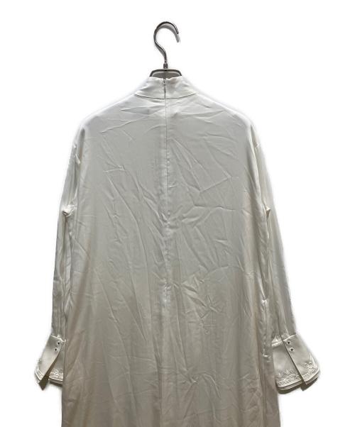 MURRAL（ミューラル）MURRAL (ミューラル) Framed embroidery wrap dress ホワイト サイズ:2の古着・服飾アイテム