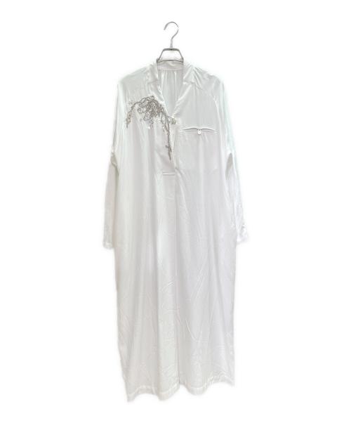MURRAL（ミューラル）MURRAL (ミューラル) Veil embroidered dress ホワイト サイズ:2の古着・服飾アイテム