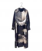 MURRALミューラル）の古着「Printed Cape belt dress」｜ブラック